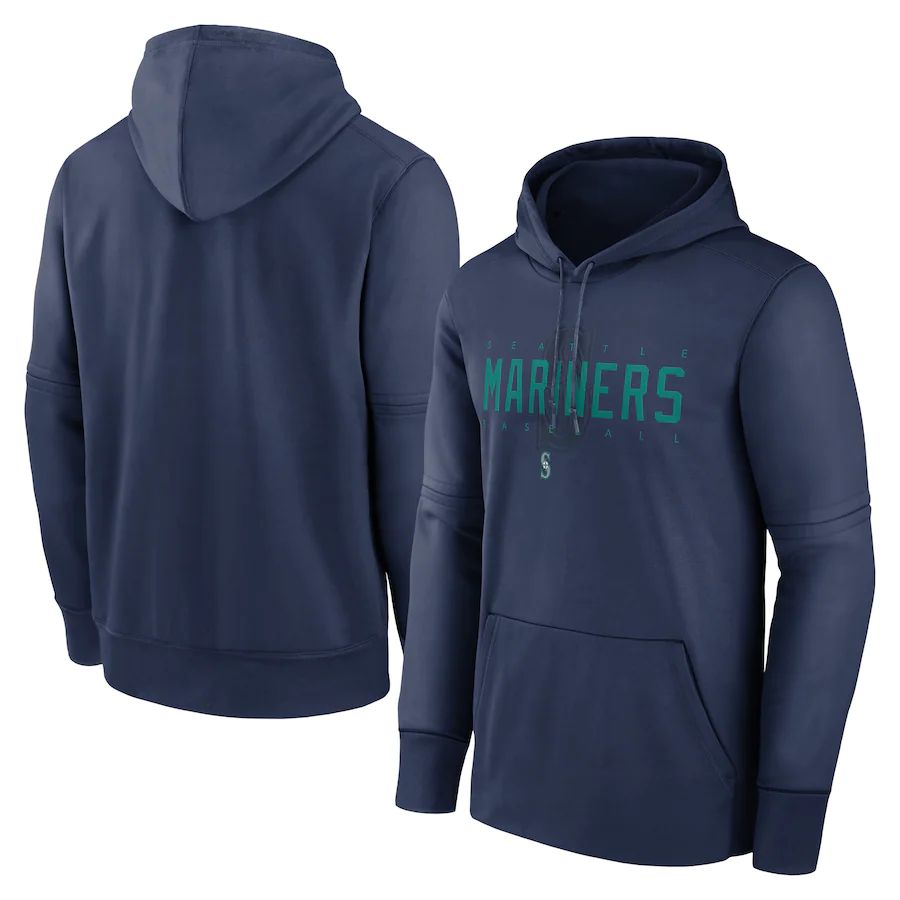 Men 2023 MLB Seattle Mariners blue Sweatshirt style 1->seattle mariners->MLB Jersey